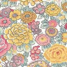 Yellow Country Floral Italian Paper ~ Carta Varese Italy